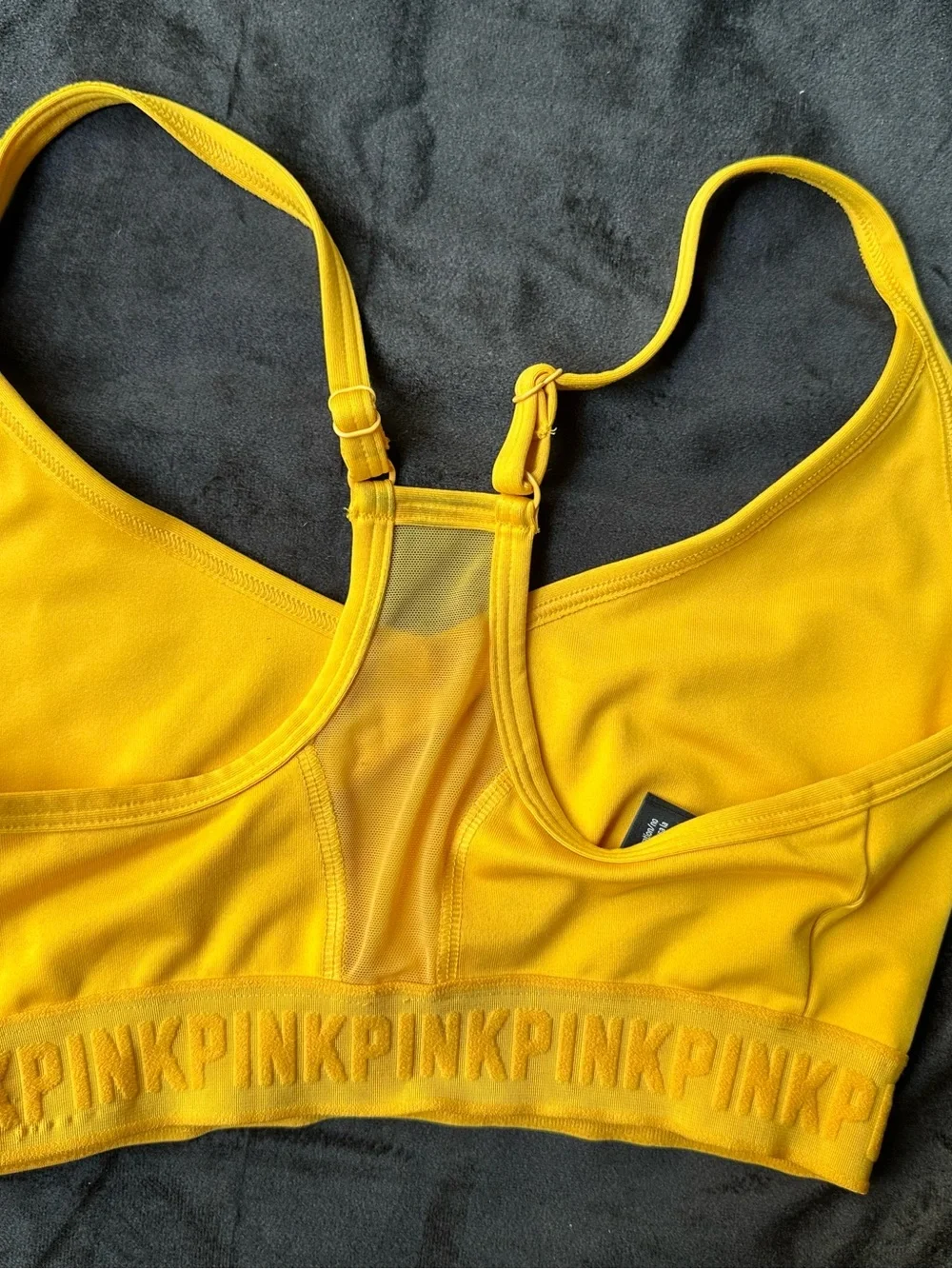 VS PINK Ultimate Sports Bra Yellow color Size S